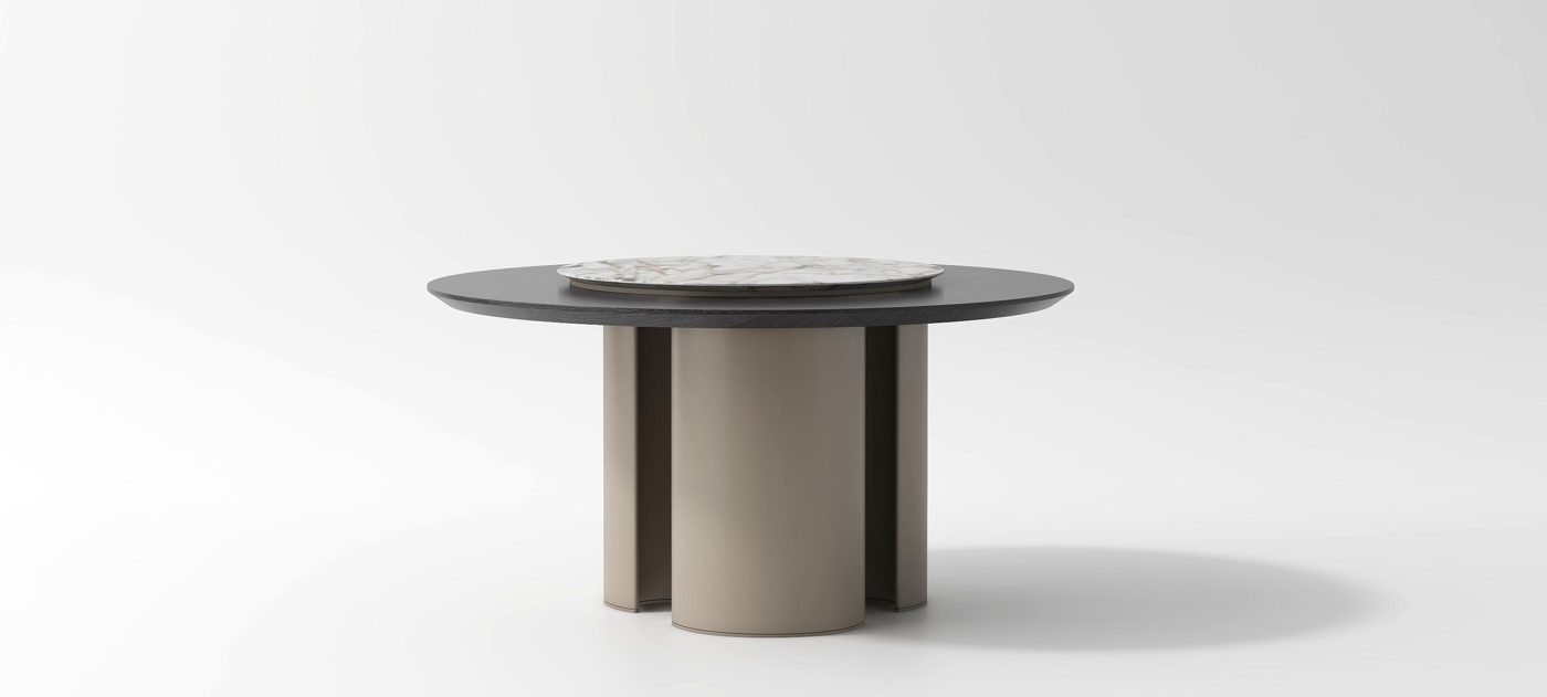 Alpina Round Dining Table — made-to-order luxury furniture, Alvier Casa New York