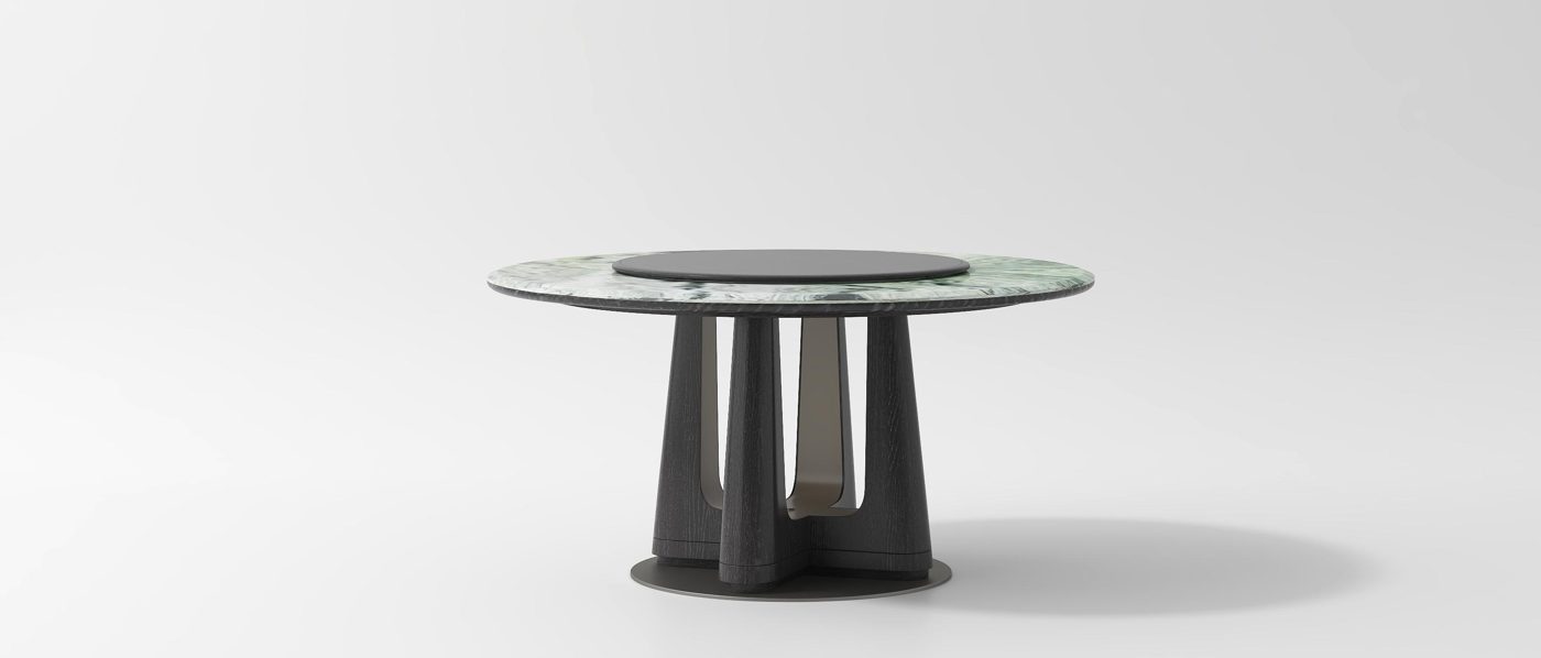 Lumen Round Dining Table — Drawn in light