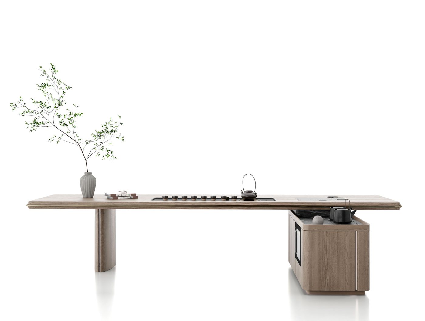 Monolith Tea Table — made-to-order luxury furniture, Alvier Casa New York