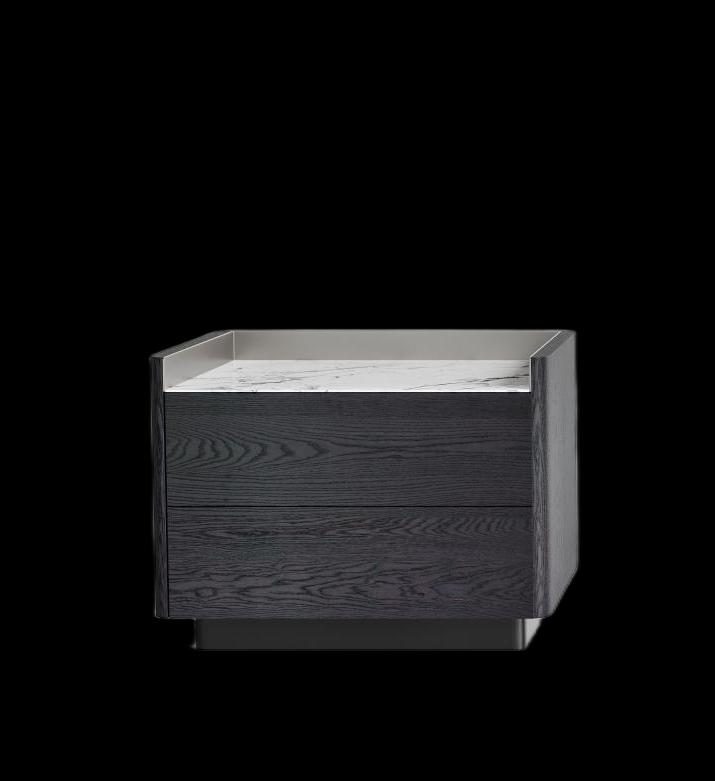 Oslo Nightstand — made-to-order luxury furniture, Alvier Casa New York
