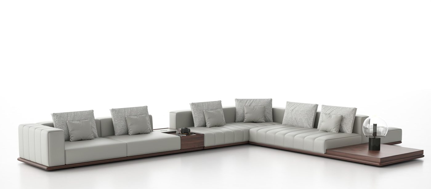 Vienna Corner Sofa — made-to-order luxury furniture, Alvier Casa New York
