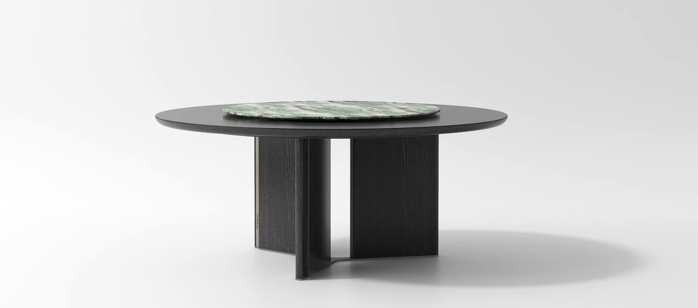 Vienna Round Dining Table — Measured lines, quiet luxury