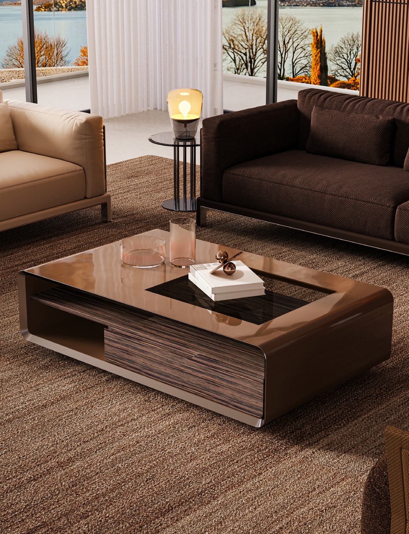 Crystal Side Table — view 4