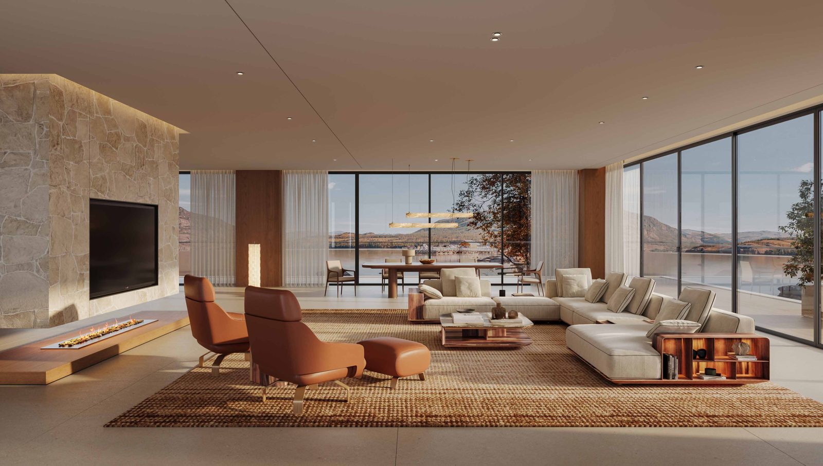 Bach Sofa — Annual Masterpiece, styled in a luxury living room