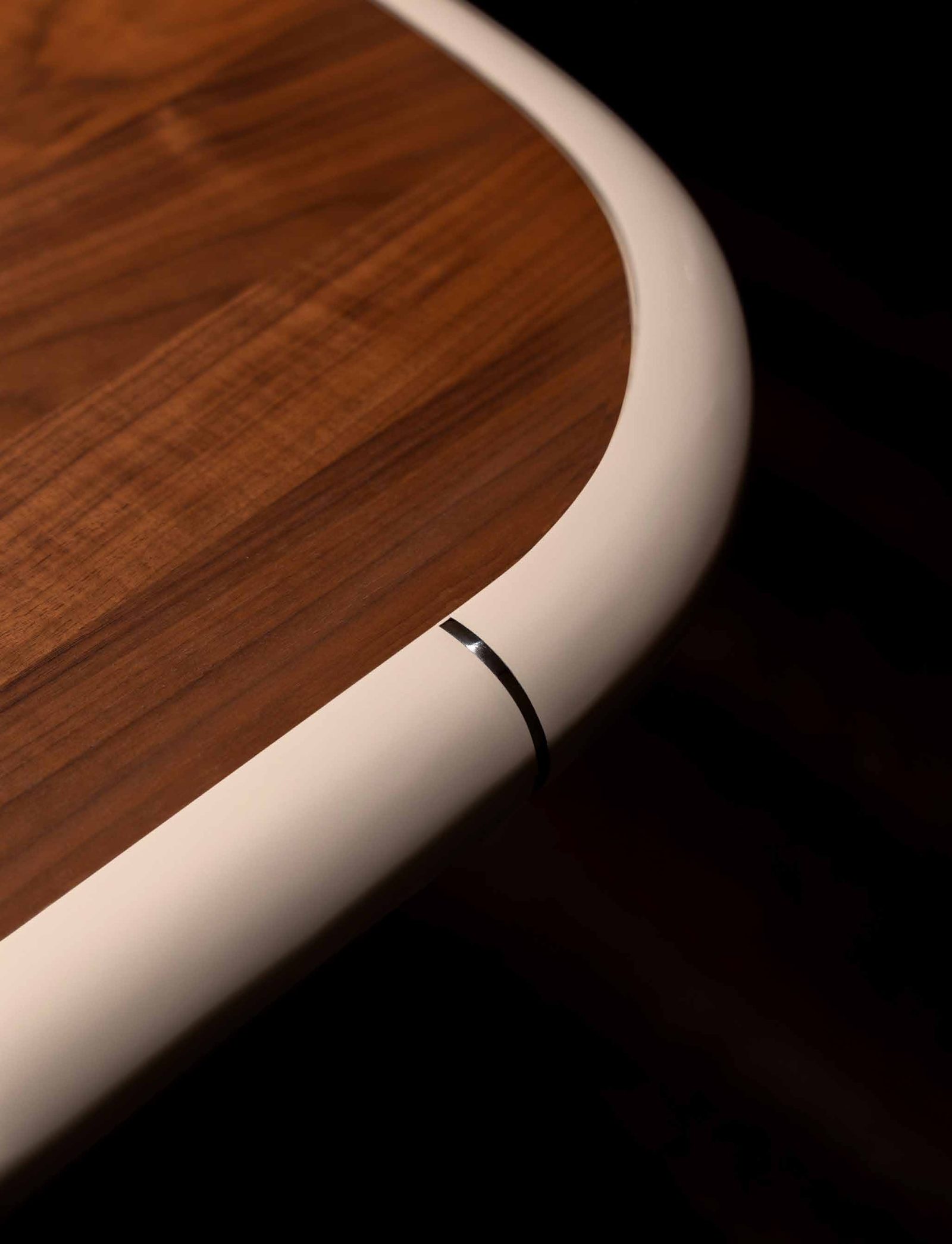 Cameo Desk — Curved Elegance, A Gentle Workspace, styled in a luxury study