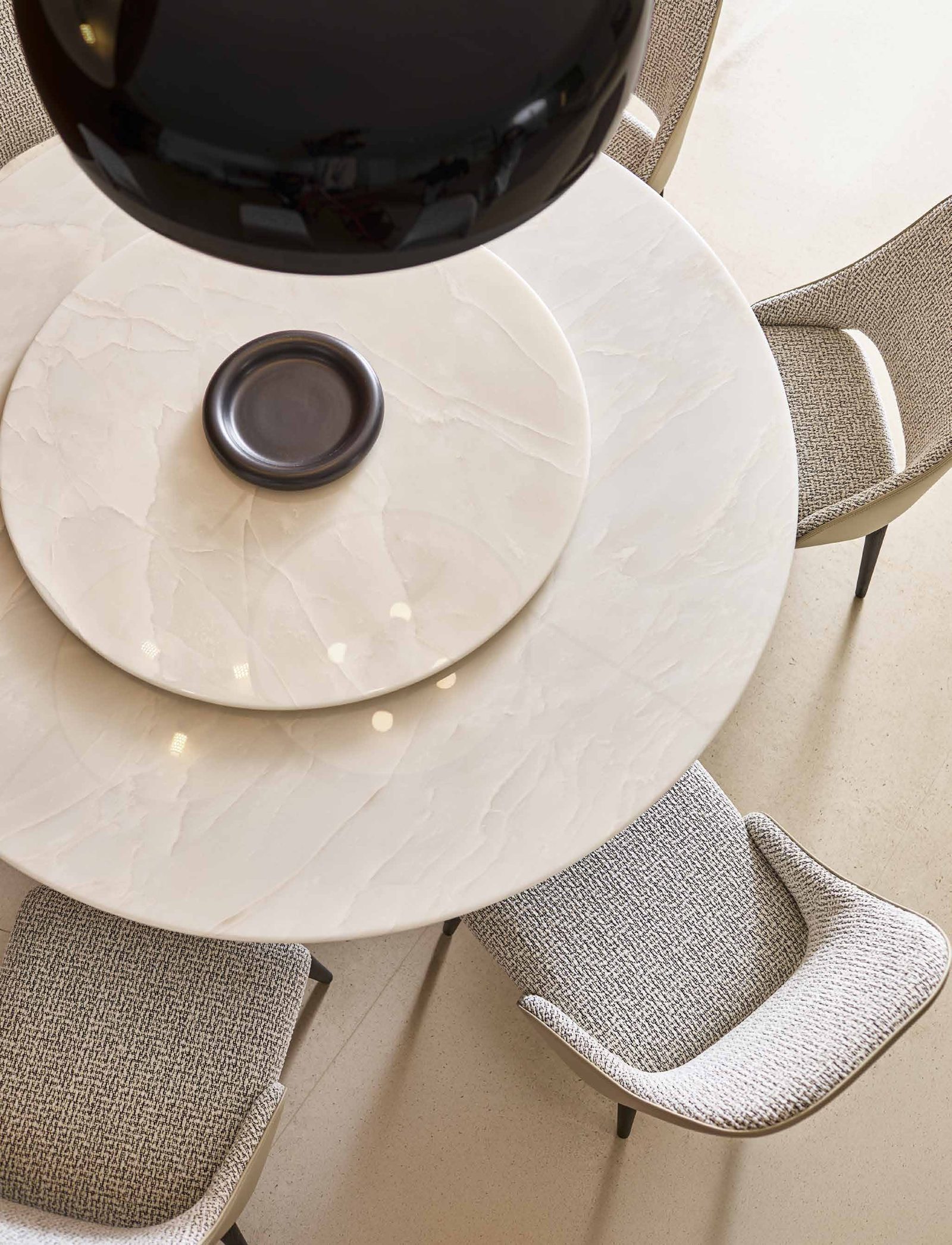 Celeste Grand Dining Table — An Elegant Feast Beneath the, styled in a luxury dining room