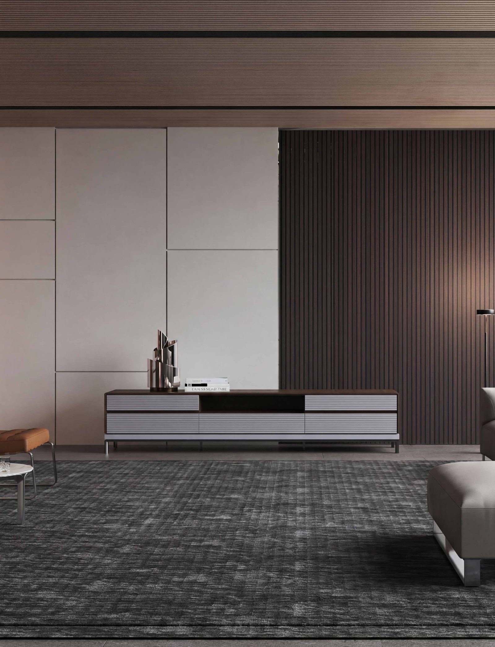 Chelsea TV Cabinet — Minimalist Luxury, Order & Aesthetics, styled in a luxury living room