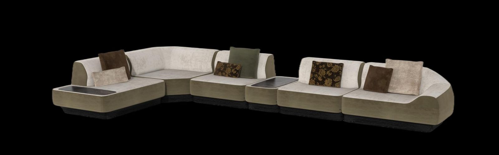 Inkstone Coffee Table — Ink-dark stone, still water