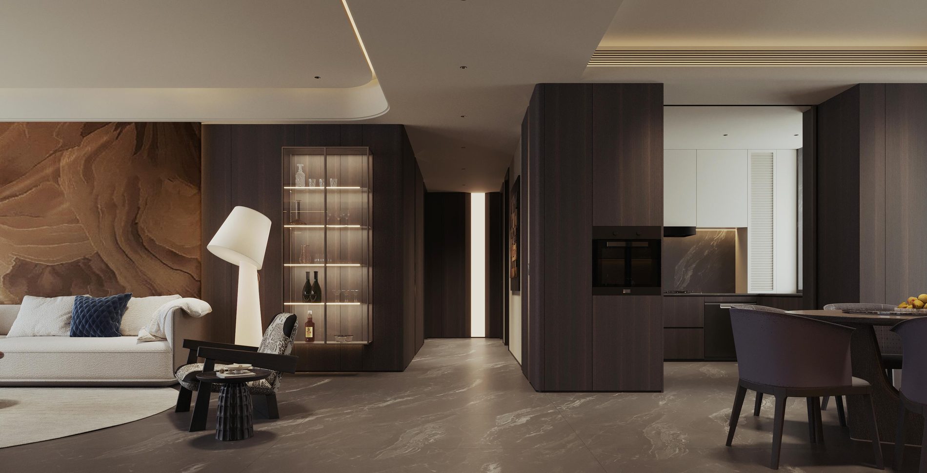 Living, corridor view
