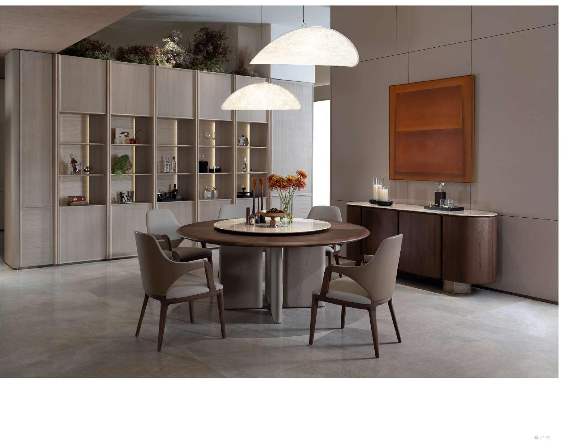 Stone dining table