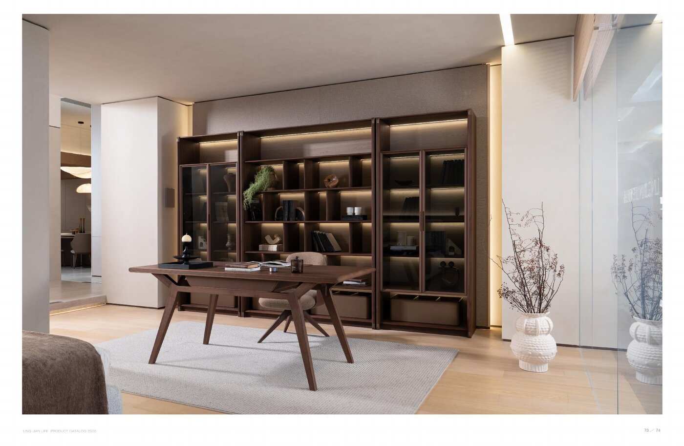 Walnut study library