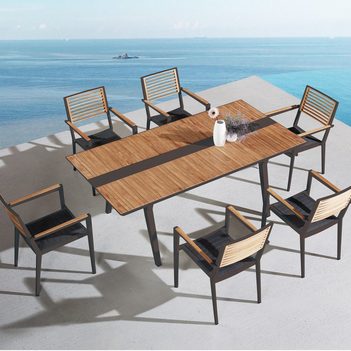 Champion Teak Outdoor Dining Set