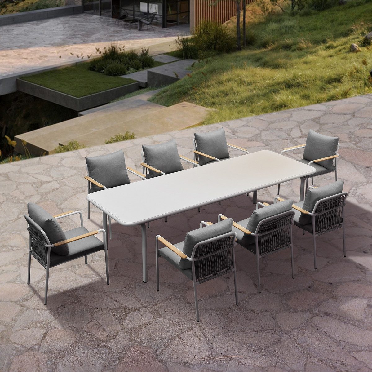 Patio Dining Set for 8 person