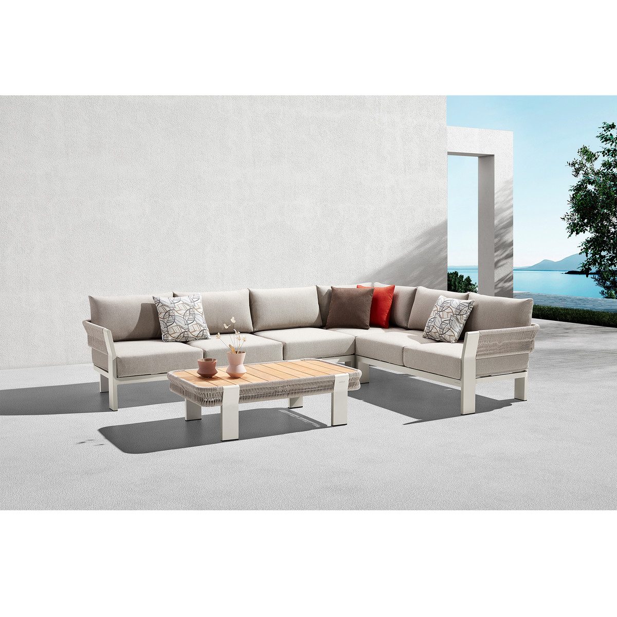 Borromeo Outdoor Sectional Sofa For 5 Person