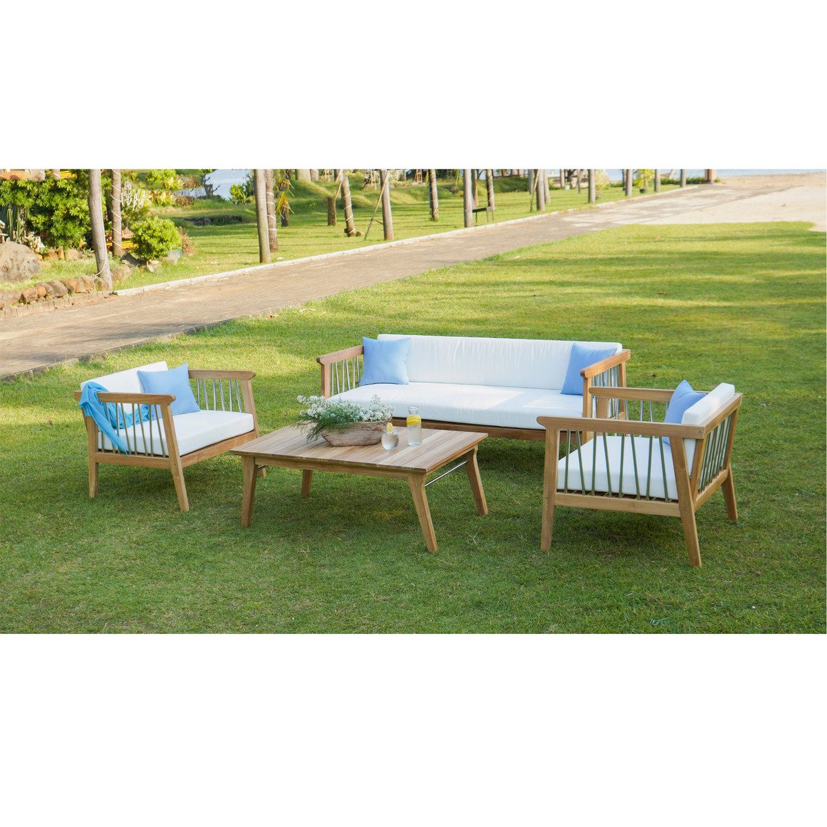 Rossio - Moshet Teak Outdoor Converation Set For 5 Person