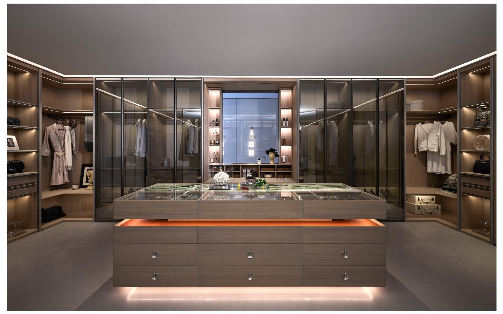 Wardrobe and dressing room
