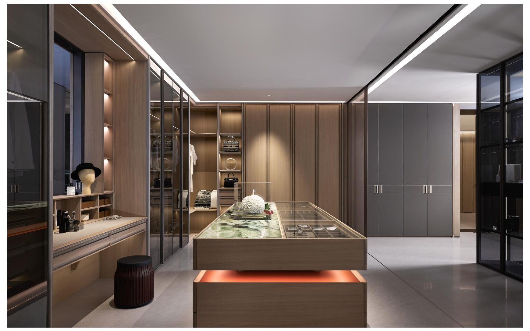 Wardrobe and dressing room